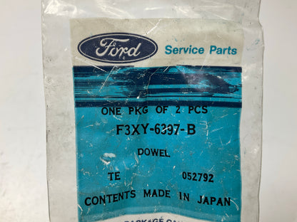 (2) NEW - OEM Ford F3XY-6397-B Block Flexplate Housing Dowel 1993-1998 Villager