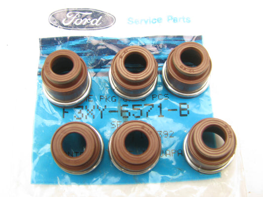 (6) NEW - OEM Ford F3XY-6571-B Intake Valve Stem Oil Seal 1993 Villager 3.0L-V6