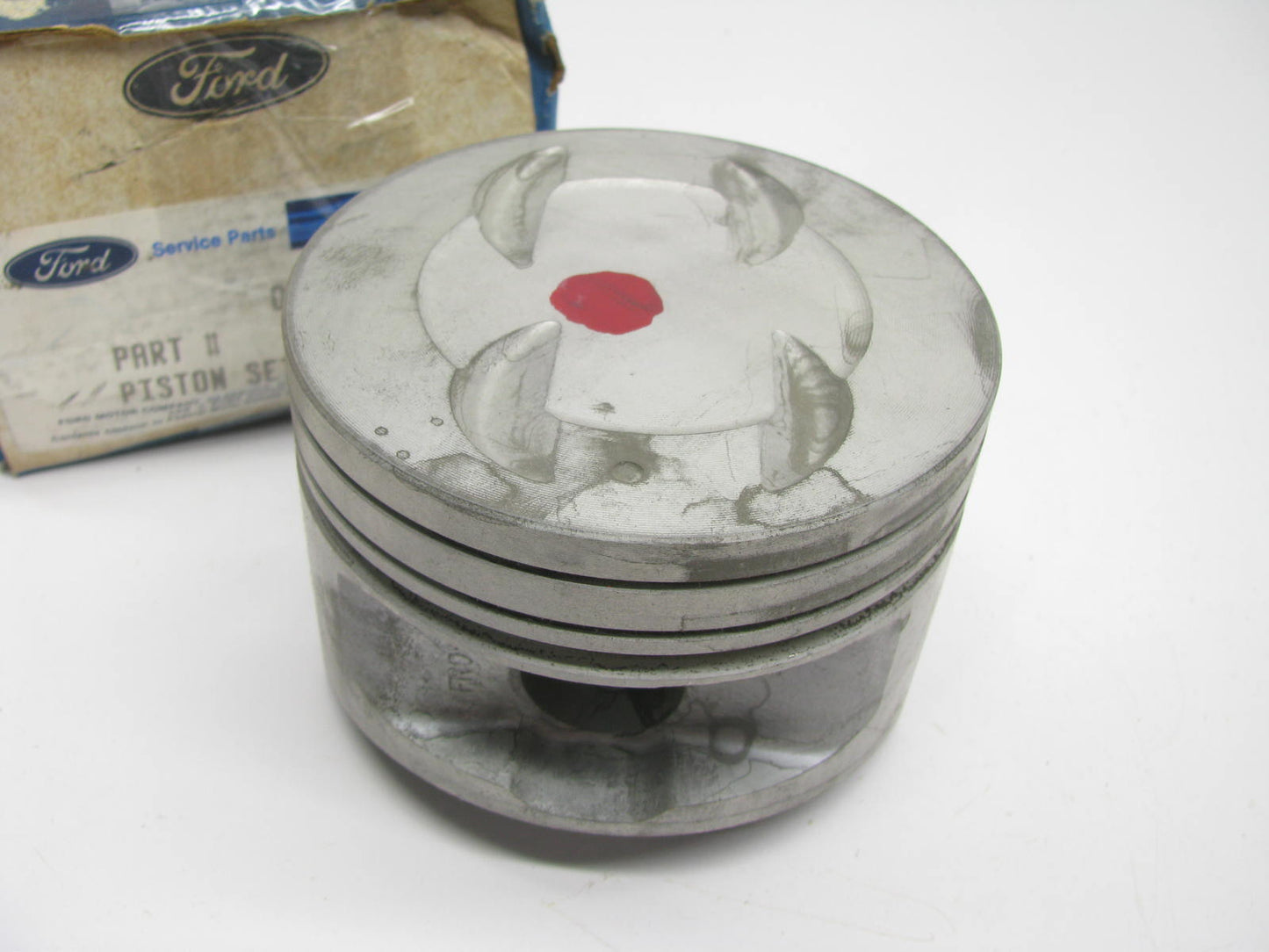 NEW - OEM Ford F3ZZ-6108-D Engine Piston - Standard (RED) 1987-2001 5.0L-V8