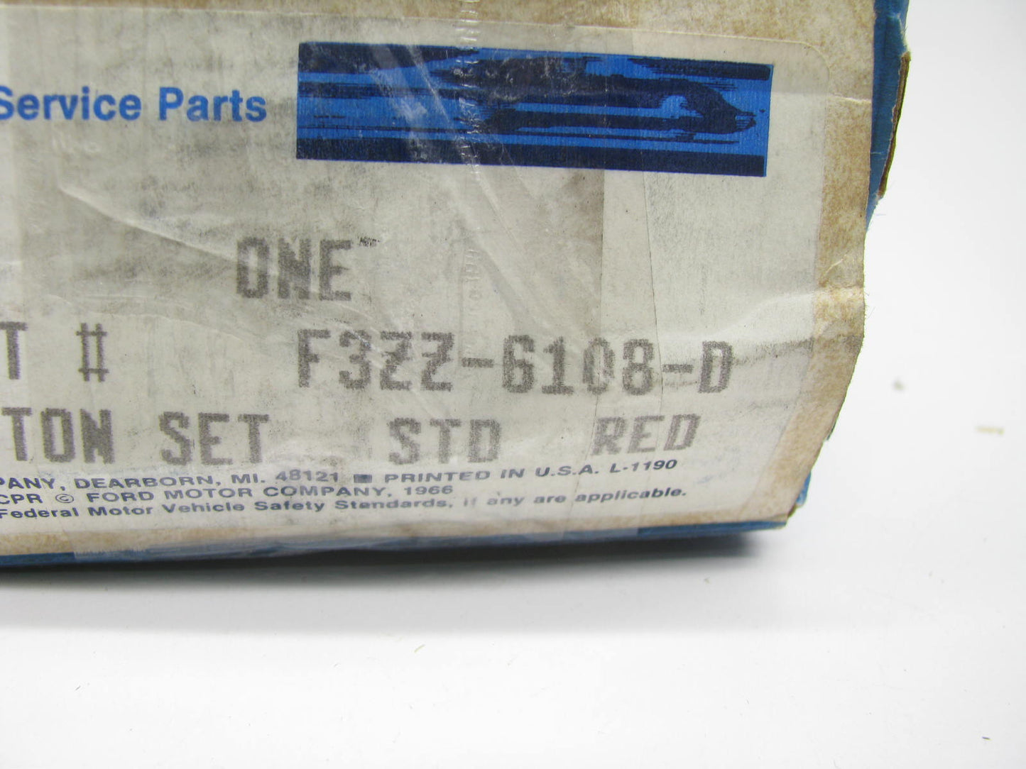 NEW - OEM Ford F3ZZ-6108-D Engine Piston - Standard (RED) 1987-2001 5.0L-V8