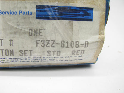 NEW - OEM Ford F3ZZ-6108-D Engine Piston - Standard (RED) 1987-2001 5.0L-V8