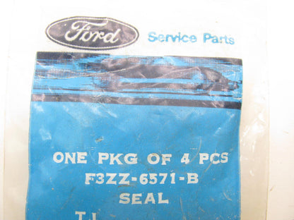 (4) NEW - OEM Ford F3ZZ-6571-B Engine Valve Stem Seals 1974-1993 2.3L