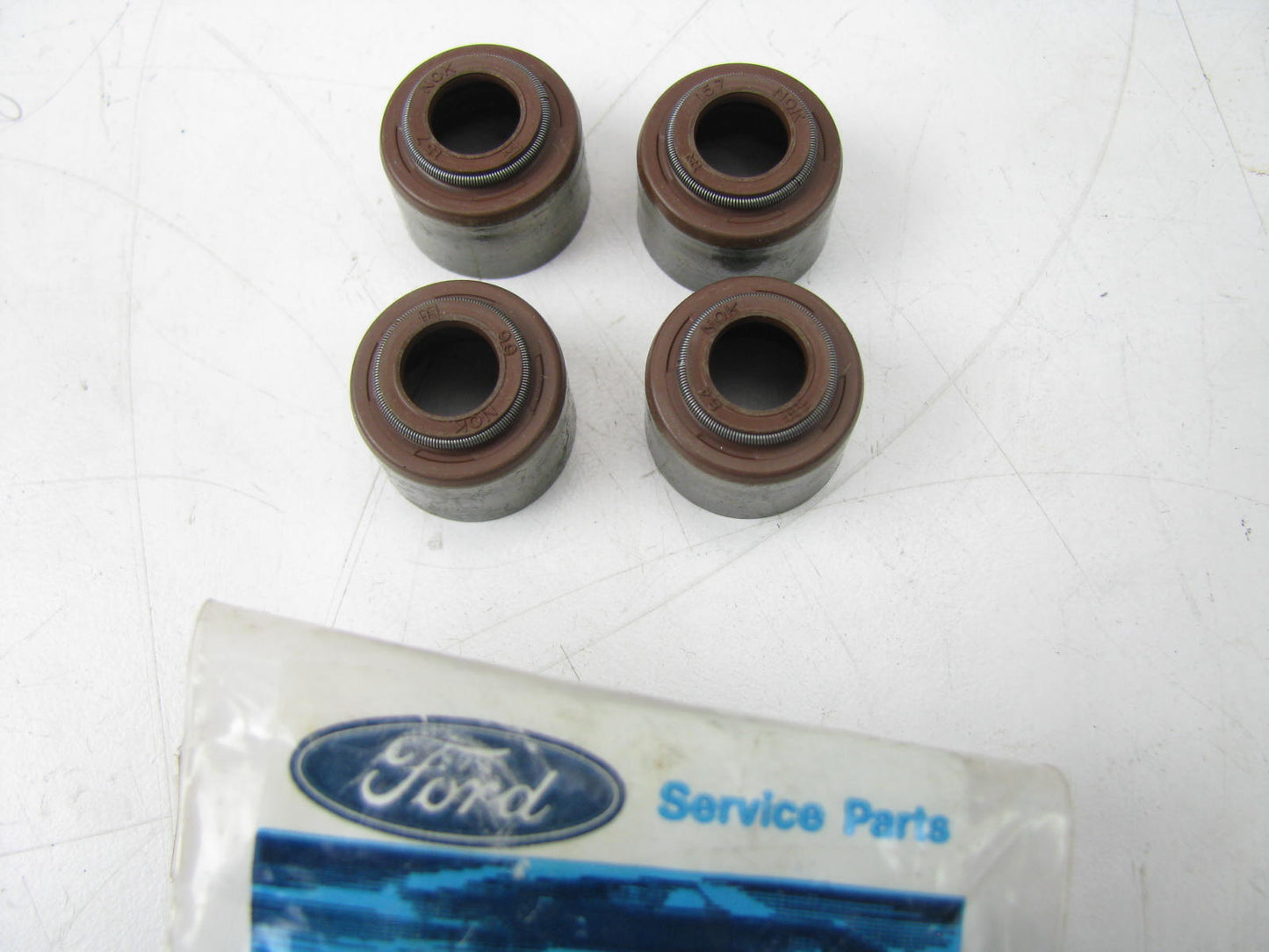 (4) NEW - OEM Ford F3ZZ-6571-C Engine Valve Stem Seal 1990-2001 5.0L-V8