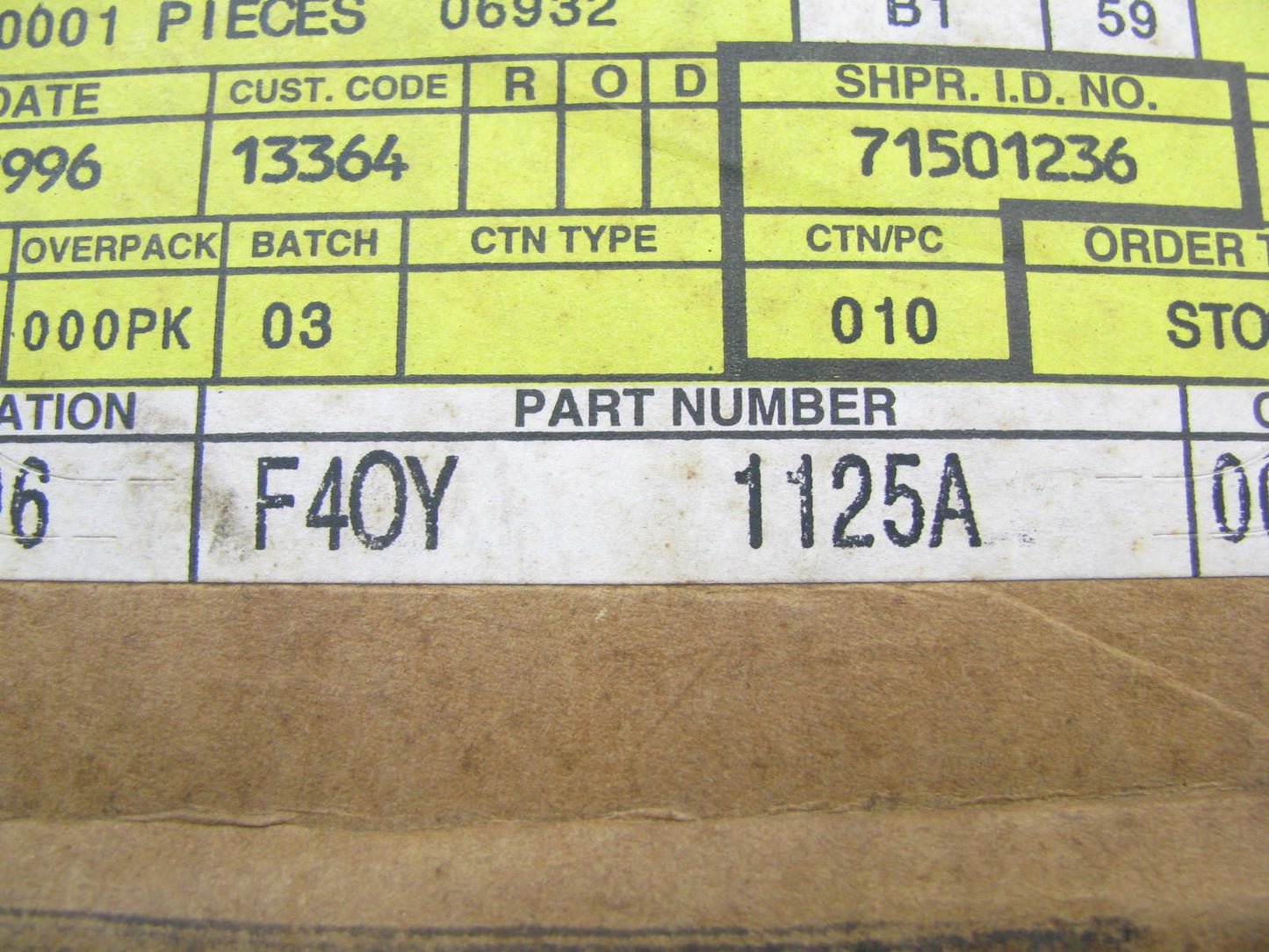 NEW GENUINE OEM Ford F40Y-1125-A Front Disc Brake Rotor