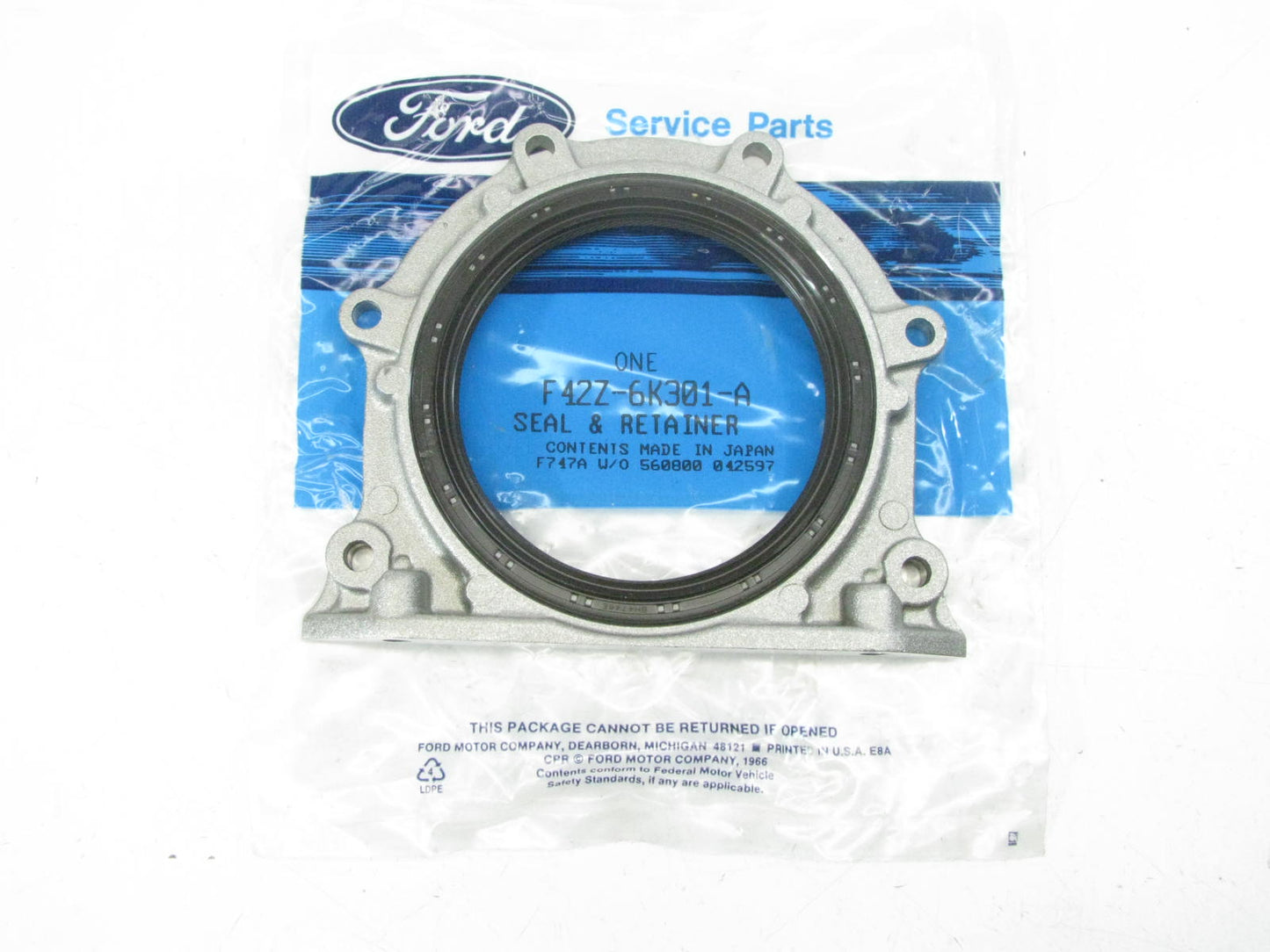NEW OEM Ford F42Z-6K301-A Engine Crankshaft Rear Seal Retainer 93-97 Probe 2.0L