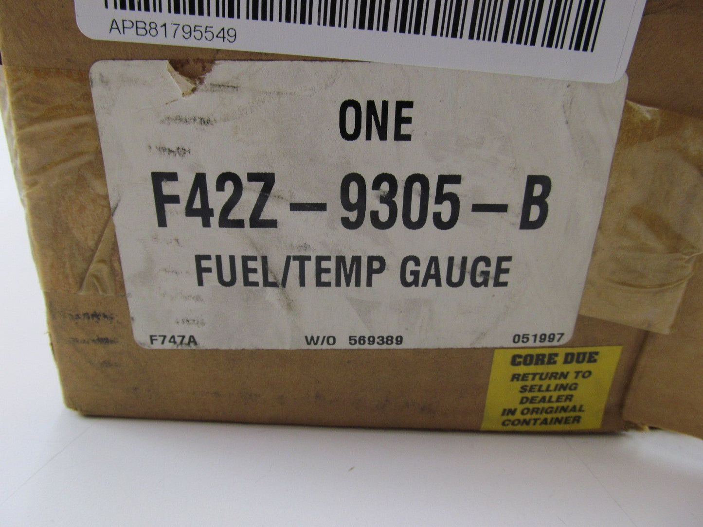 NEW - OEM Ford F42Z-9305-B Fuel & Water Temperature Gauge 1994-1997 Probe