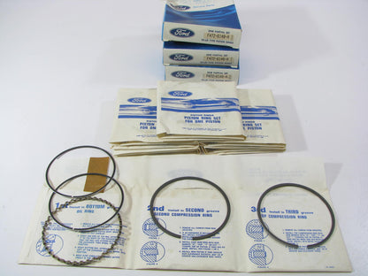 (3) NEW - OEM Ford F47Z-6148-A Partial Piston Rings - Standard 1994-1996 3.0L-V6