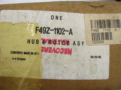 NEW - OEM Ford F49Z-1102-A Front Right Brake Rotor Hub For 1992-1997 Aerostar