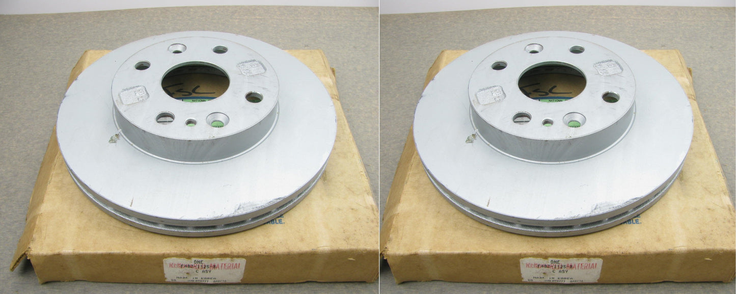 (2) NEW GENUINE OEM Ford FRONT Brake Rotors F4BZ-1125-B (4-LUG, 9.25'' Diam.)
