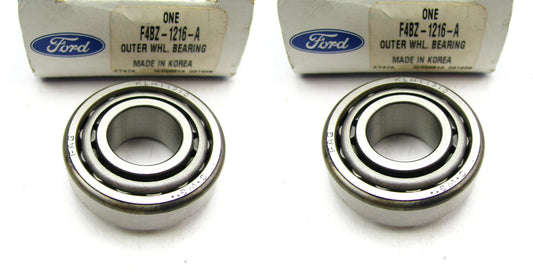 (2) NEW GENUINE OEM Ford F4BZ-1216-A Rear Outer Wheel Bearings - PAIR