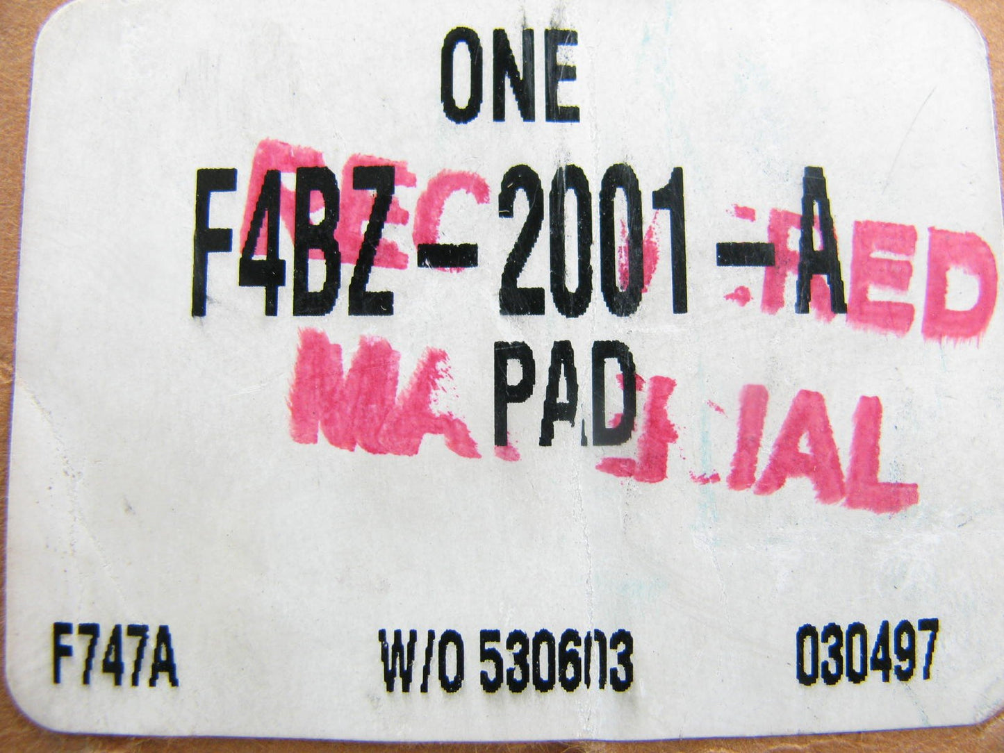 NEW - OEM Ford F4BZ-2001-A FRONT Brake Pads 1994-1997 Aspire