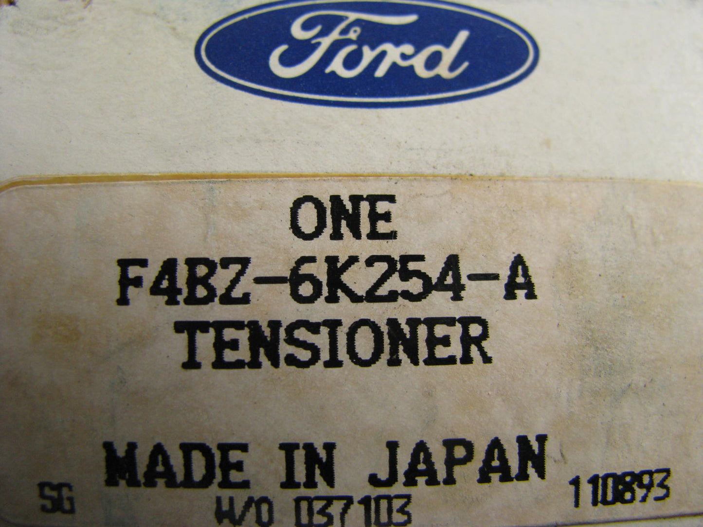 Ford F4BZ-6K254-A Engine Timing Belt Tensioner 88-93 Festiva 94-97 Aspire 1.3L