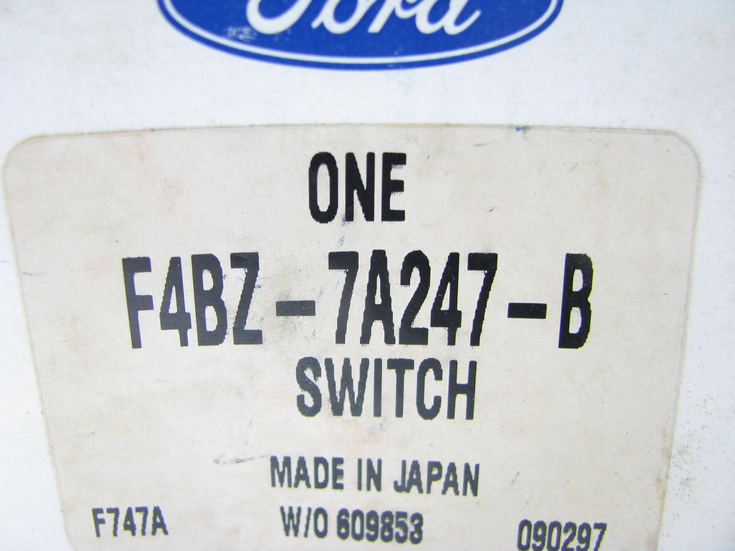 NEW GENUINE OEM Ford F4BZ-7A247-B Neutral Safety Switch - 1994-1997 Ford Aspire