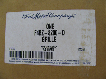 NEW - 1994-1995 Aspire CAYMAN GREEN Front Grille OEM Ford # F4BZ-8200-D