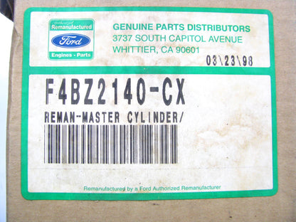 REMAN. Ford F4BZ2140-CX Brake Master Cylinder 94-97 Aspire 1.3L HATCHBACK