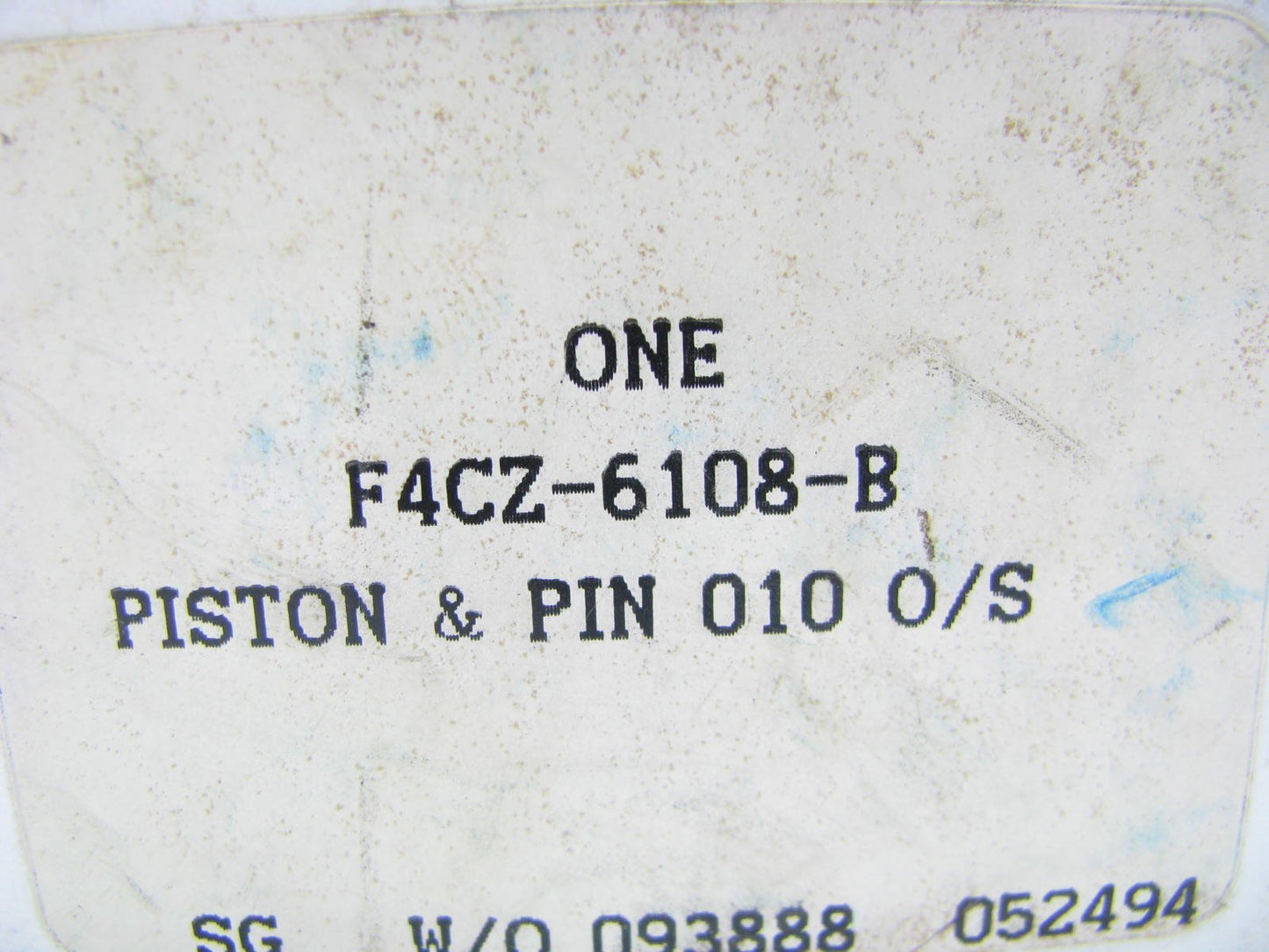 NEW - OEM Ford F4CZ-6108-B Engine Piston .010'' 1990-1996 Escort GT 1.8L-L4