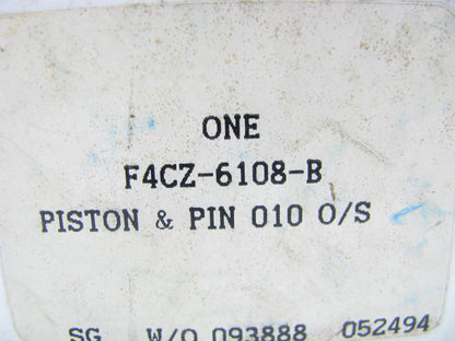 NEW - OEM Ford F4CZ-6108-B Engine Piston .010'' 1990-1996 Escort GT 1.8L-L4