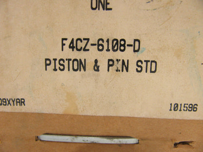 NEW - OEM Ford F4CZ-6108-D Engine Piston - STD RED 1995-1996 Escort Tracer 1.9L