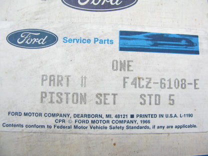 NEW - OEM Ford F4CZ-6108-E Engine Piston - STD BLUE 1995-1996 Escort Tracer 1.9L