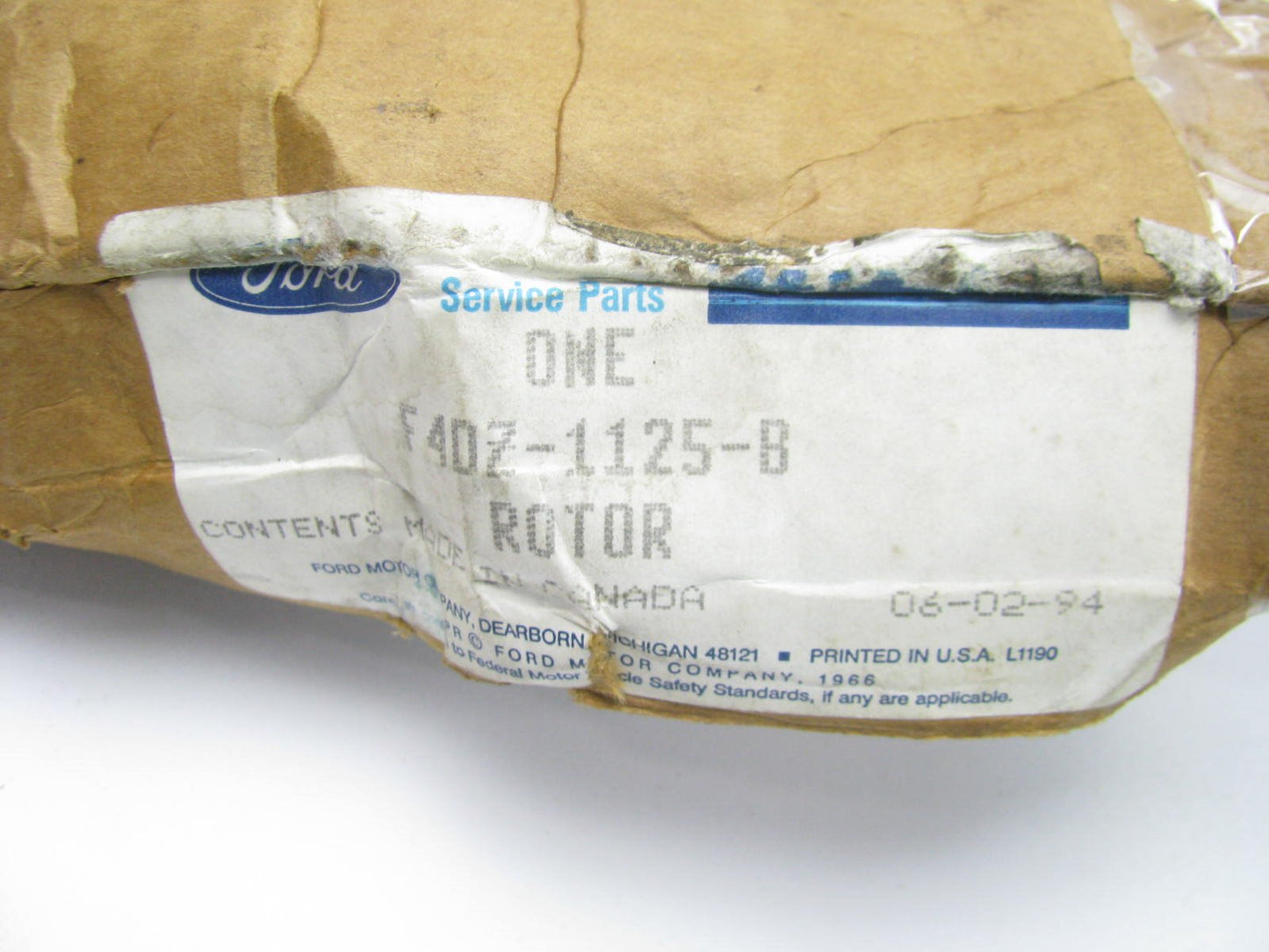 (x2) NOS OEM Ford Front Brake Rotors F4DZ-1125-B