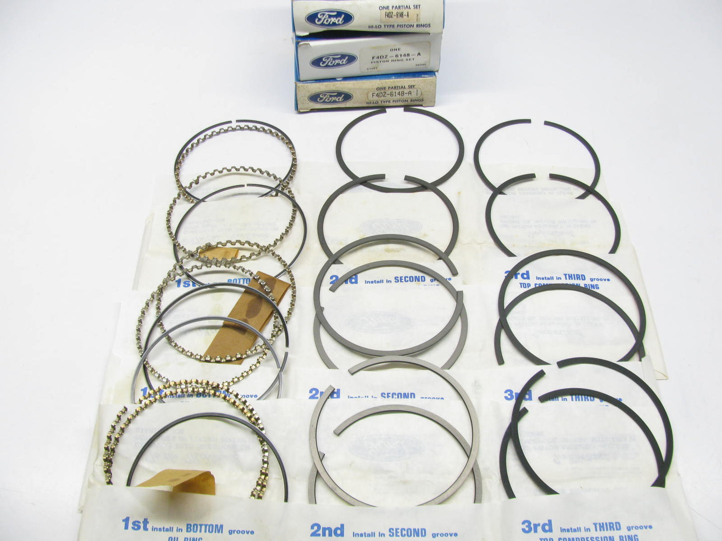 NEW - OEM Ford F4DZ-6148-A Full Piston Ring Set STD 1994-1995 3.8L-V6 N/A