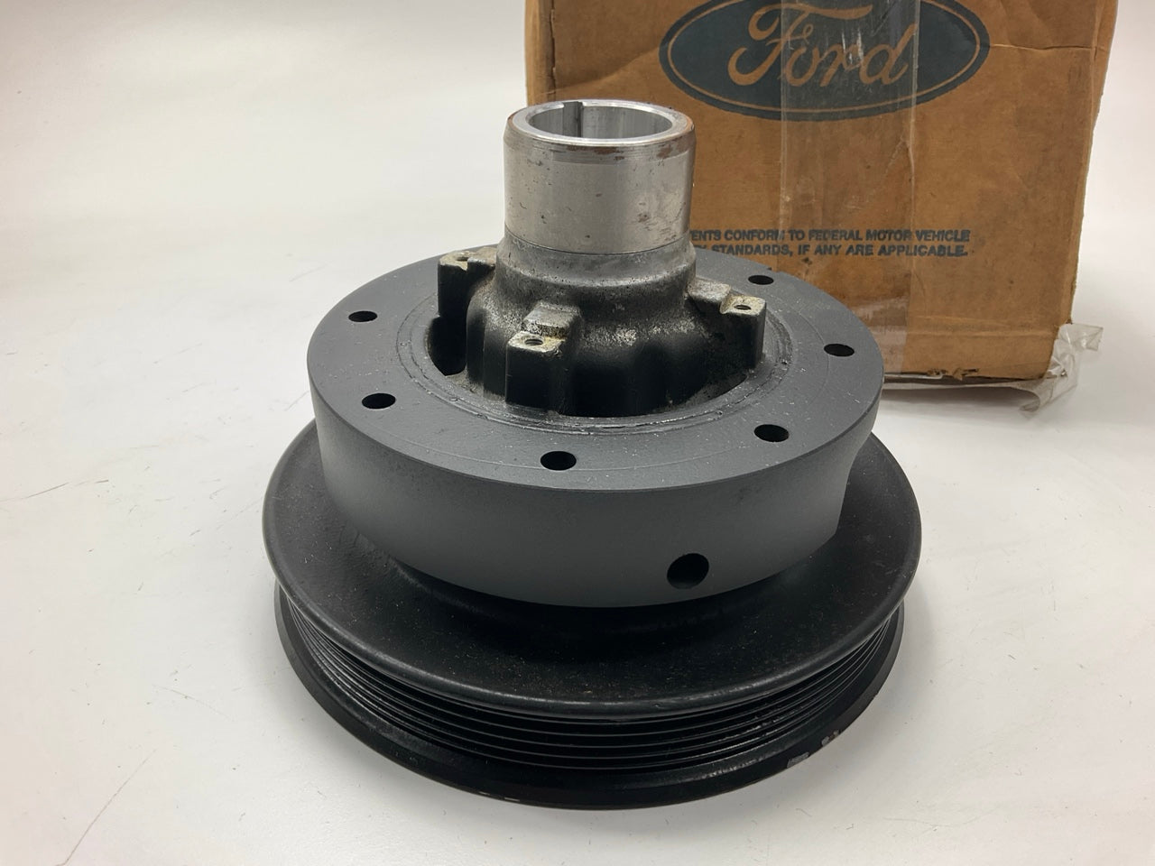 NEW - OEM Ford F4DZ-6B321-A Engine Harmonic Balancer & Pully 1994-1997 3.8L-V6