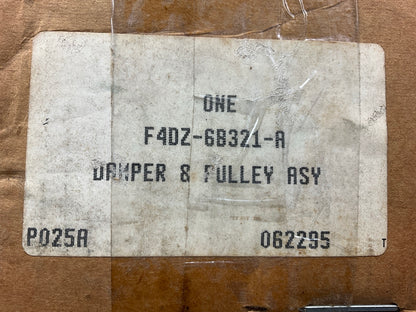 NEW - OEM Ford F4DZ-6B321-A Engine Harmonic Balancer & Pully 1994-1997 3.8L-V6