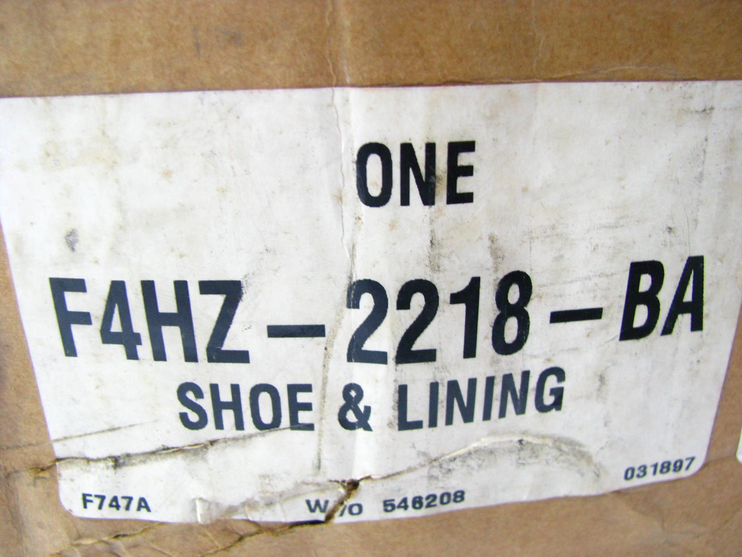 NEW GENUINE OEM Ford F4HZ-2218-BA HD Truck Brake Shoe - 16.5''x7'' Size, 4707Q