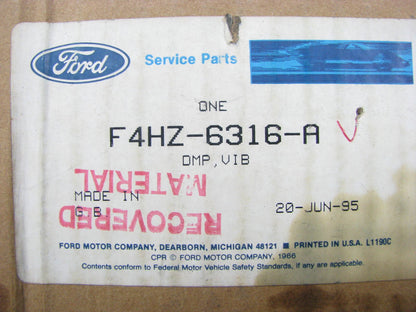 NEW - OEM Ford F4HZ-6316-A Crankshaft Damper 93-95 FD1460 8.3L-L6 Diesel 3914119