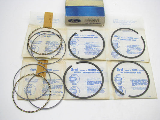 NOS - OEM Ford F4SZ-6148-B Partial Piston Rings .020'' 1989-1995 Thunderbird S/C