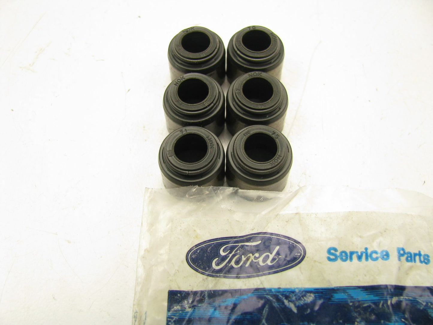 (6) Ford F4SZ-6571-B Intake Valve Stem Seals 1994-1995 Ford 3.8L