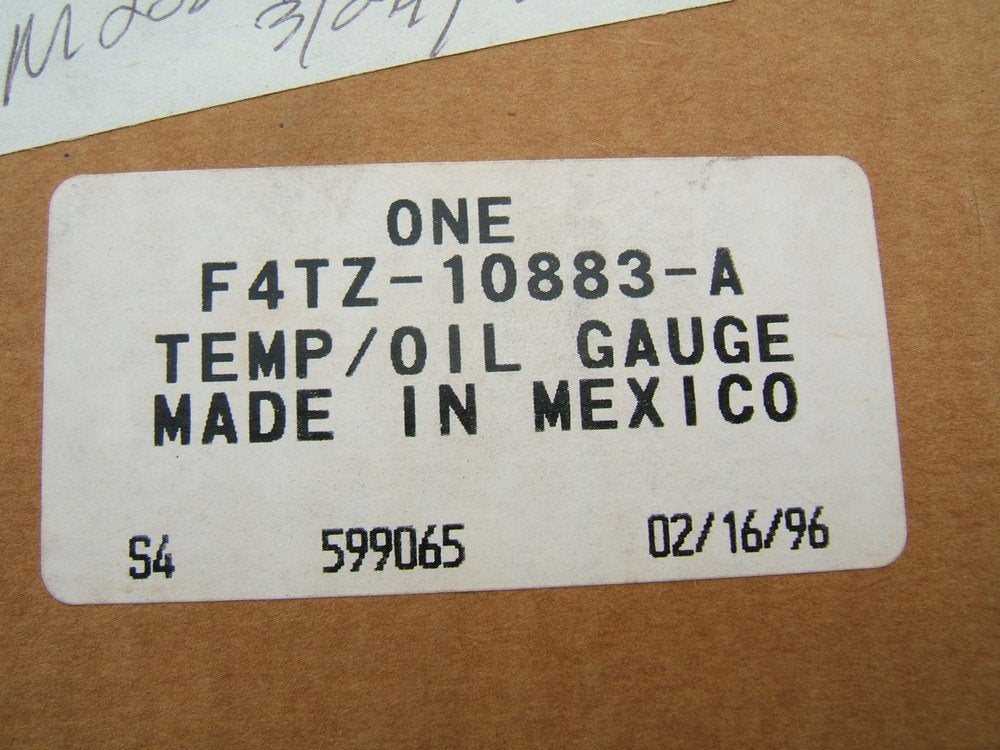 New Old Stock - Genuine OEM Ford F4TZ-10883-A Water Temp Gauge F4TF-10E853-AB