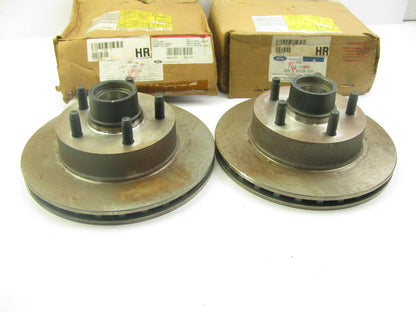 (2) NEW - OEM Ford F4TZ-1102-C Disc Brake Rotor And Hub Assembly - Front