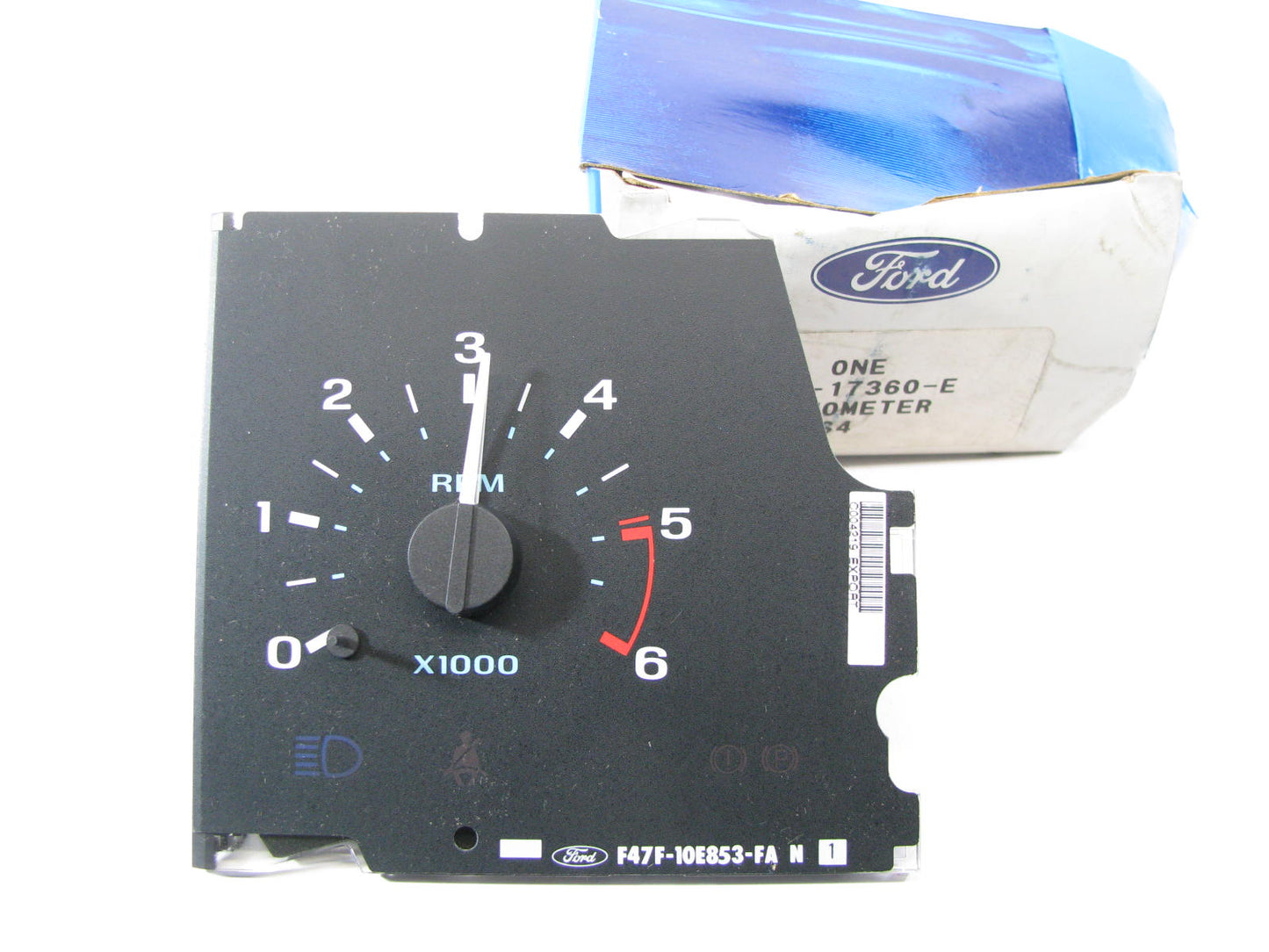 NOS OEM FORD F47F-10E853-FA Tachometer Gauge For 1991-1994 Ranger