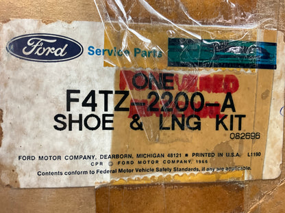Ford F4TZ-2200-A OEM Rear Brake Shoes - 1994-1997 Ford F-350 (12-1/8 X 3-1/2'')