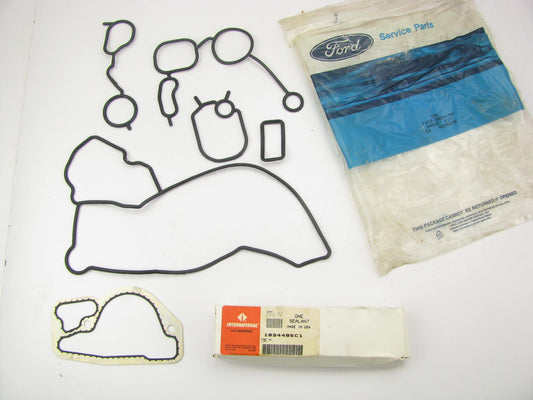 NEW - OEM Ford F4TZ-6020-AA Front Camshaft Cover Gasket Set 1994-95 7.3L Diesel