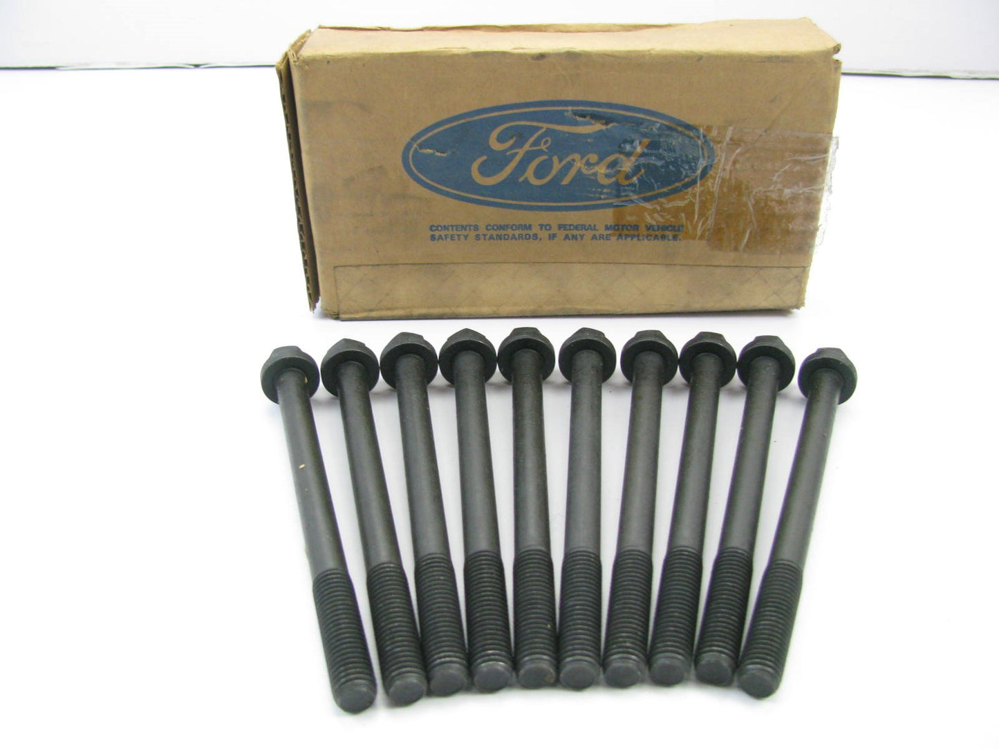 (10) NEW - OEM FORD F4TZ-6065-A Engine Cylinder Head Bolts 7.3L DIESEL V8