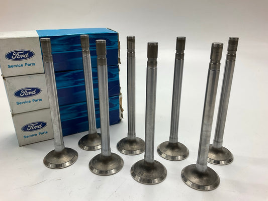 (8) NEW - OEM Ford F4TZ-6505-AB Engine Exhaust Valve 0.15'' O/S 1969-96 351W 5.8L