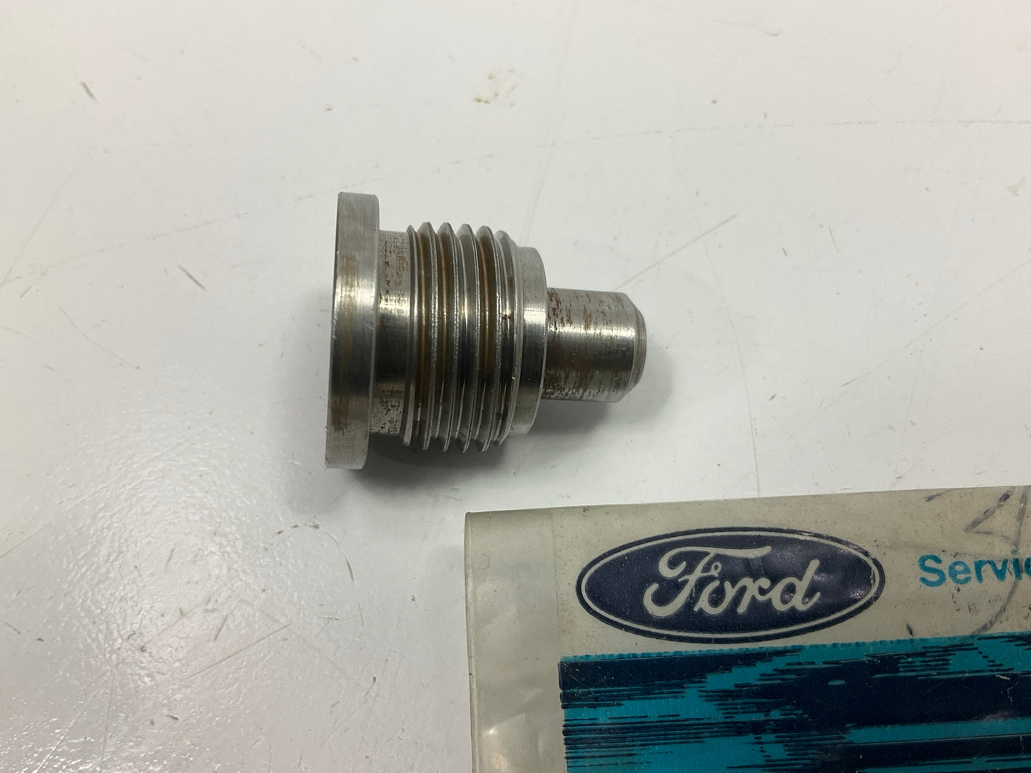 NEW - OEM Ford F4TZ-6666-A Oil Pump Relief Valve Plug 1994-03 Powerstroke 7.3L