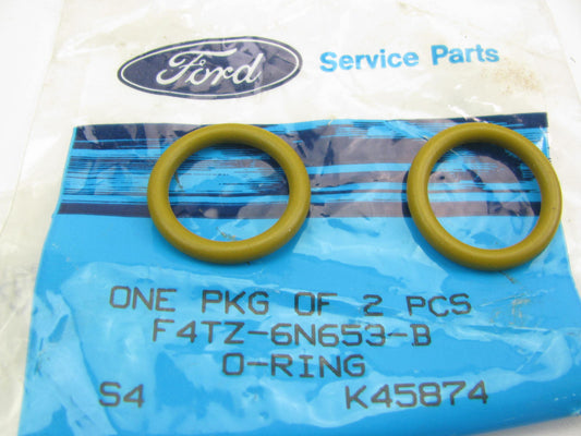 (2) NEW - OEM Ford F4TZ-6N653-B Turbo Pedestal Yellow O-Ring 1994-03 7.3L Diesel