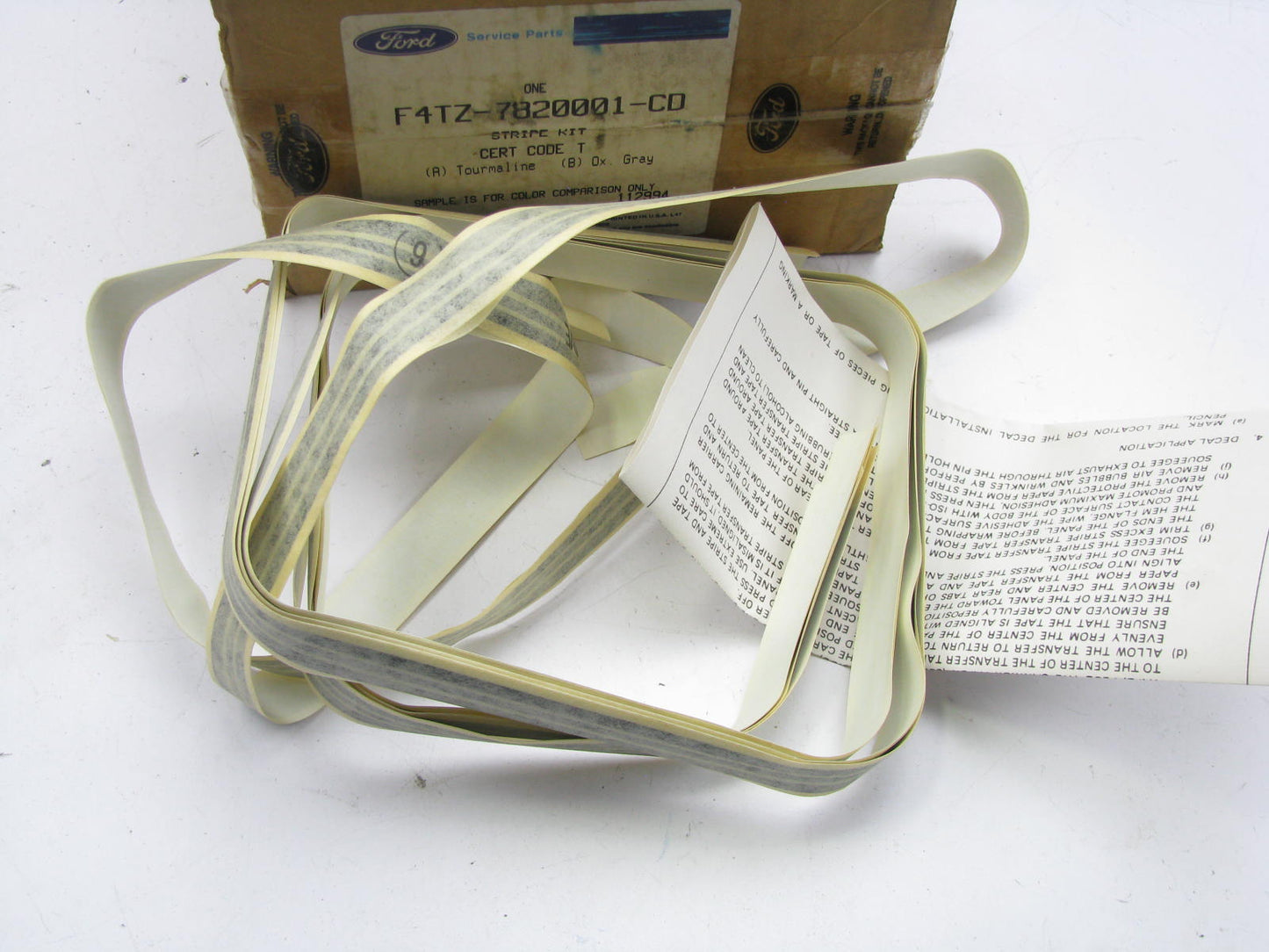 NOS Genuine OEM Ford F4TZ-7820001-CD Left Front Stripe Kit 93-94 Explorer Ranger