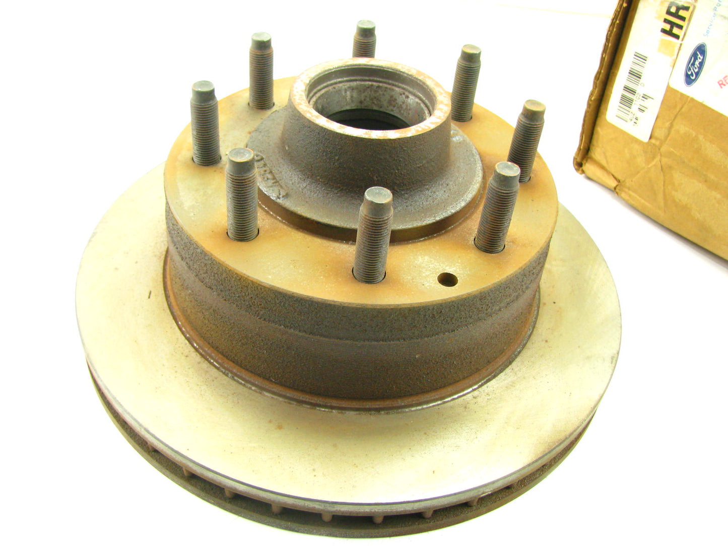 SURFACE RUST - Ford F4UZ-1102-D-R Front Brake Rotor & Hub 92-94 E-350 Econoline