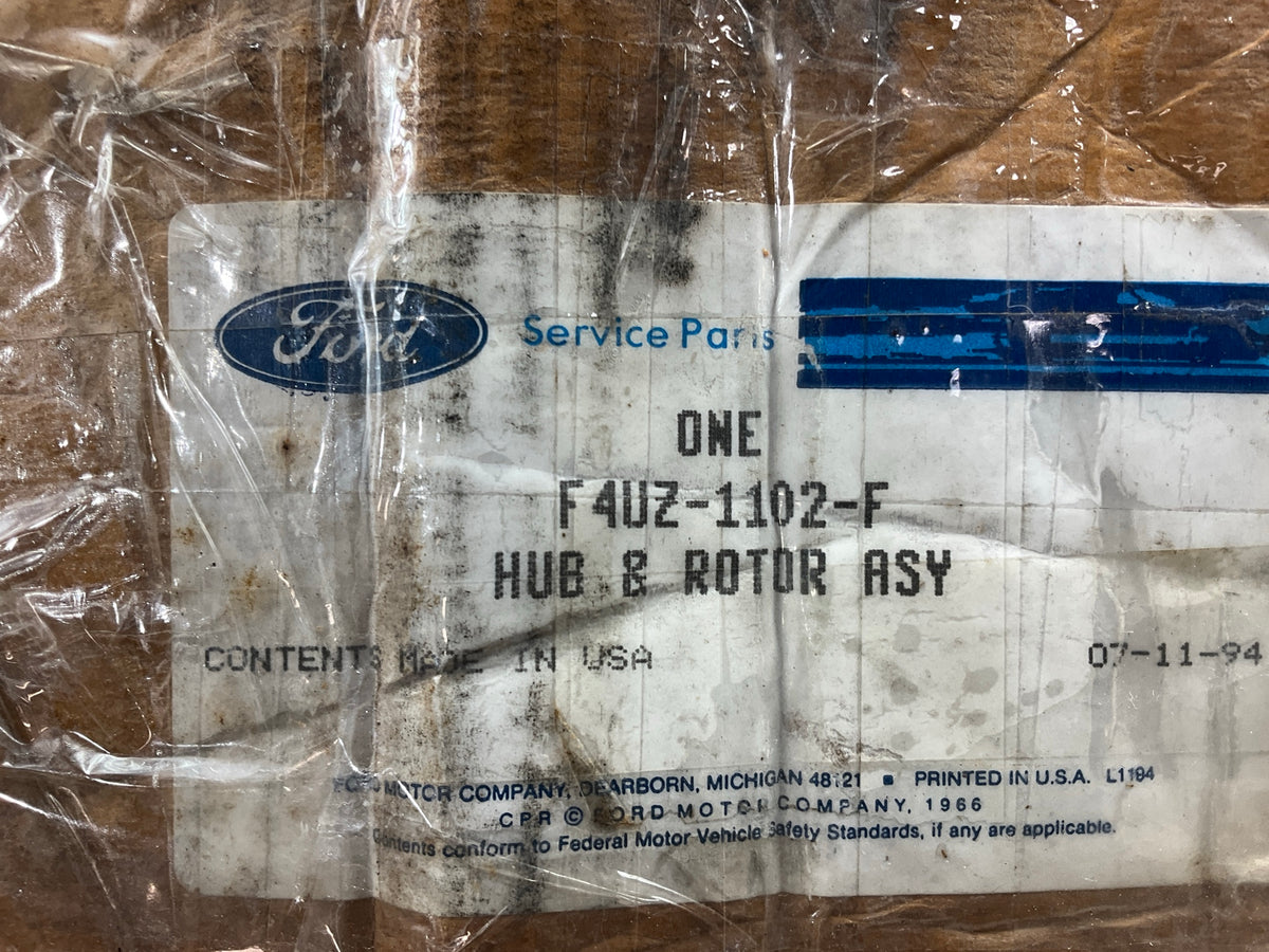 SURFACE RUST - OEM Ford F4UZ-1102-F Front Brake Rotor 1992-1994 E250 E350 DRW