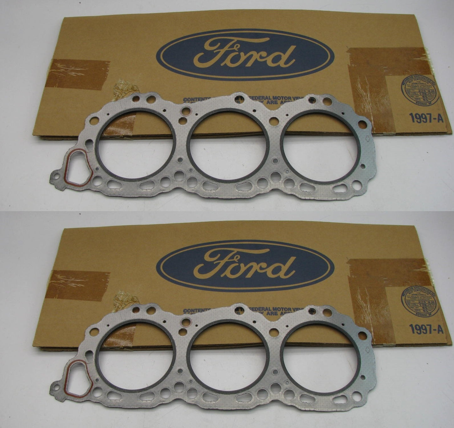 (2) New OEM Ford F4XY-6051-A Engine Cylinder Head Gaskets 94-97 Villager 3.0L V6