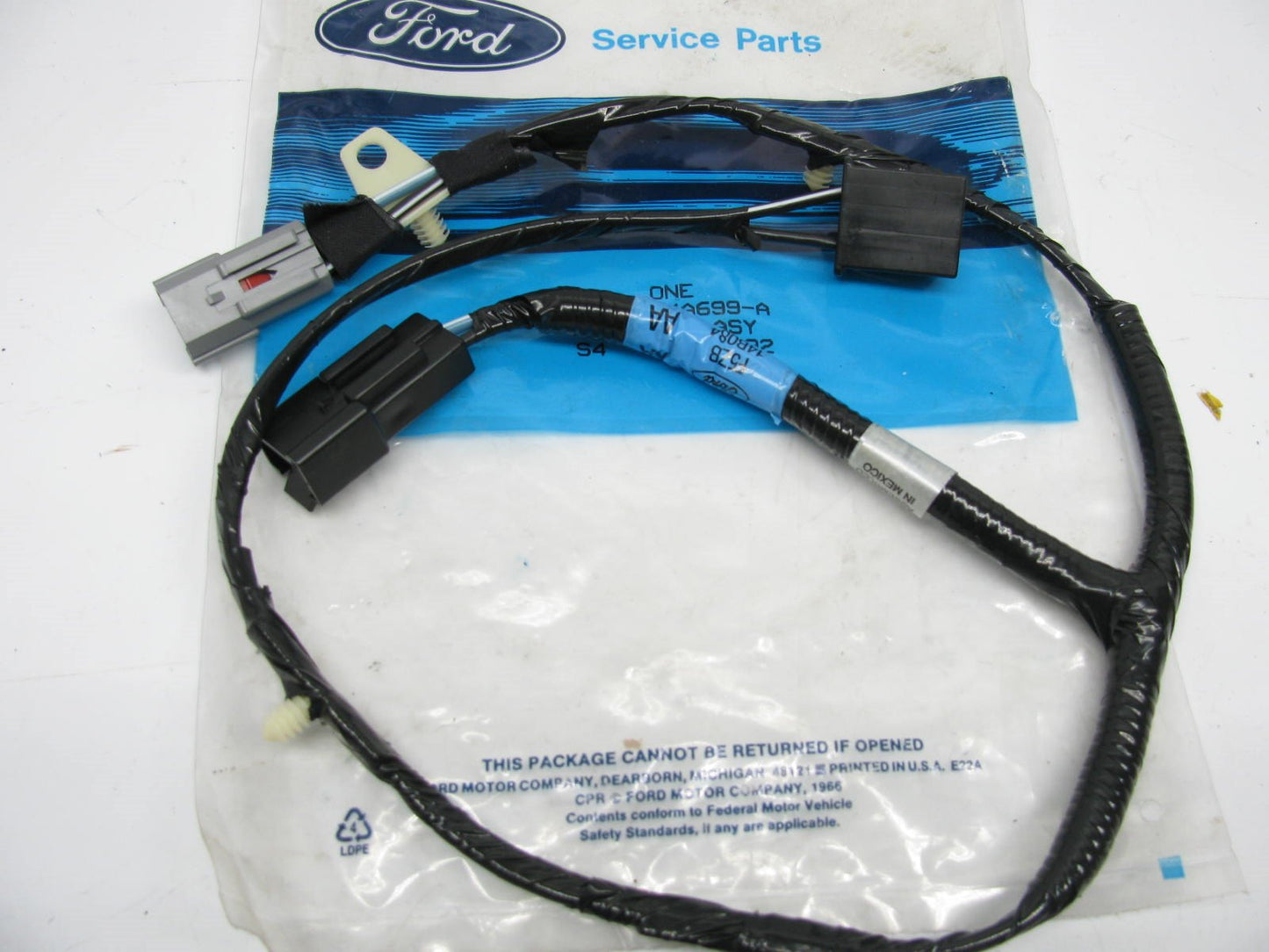 NEW - OEM Ford F4ZZ-14A699-A Drivers Seat Lumbar Wiring Harness 1994-04 Mustang