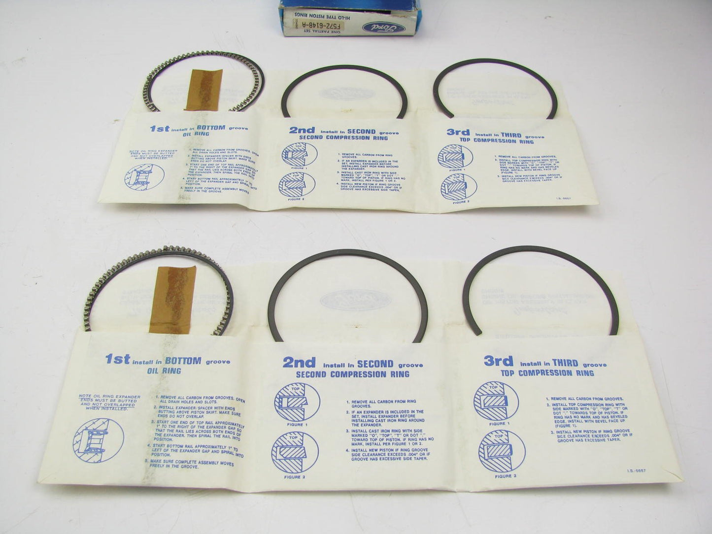 DOES (2) PISTONS - OEM Ford STANDARD SIZE Piston Rings 1995-01 Ranger 2.3L 2.5L