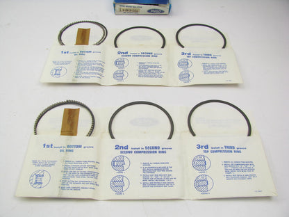 DOES (2) PISTONS - OEM Ford STANDARD SIZE Piston Rings 1995-01 Ranger 2.3L 2.5L