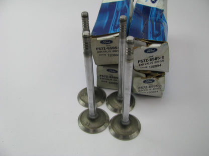 (4) NEW - OEM Ford F57Z-6505-C Exhaust Valve .030'' O/S 1994-01 2.3L 2.5L-L4
