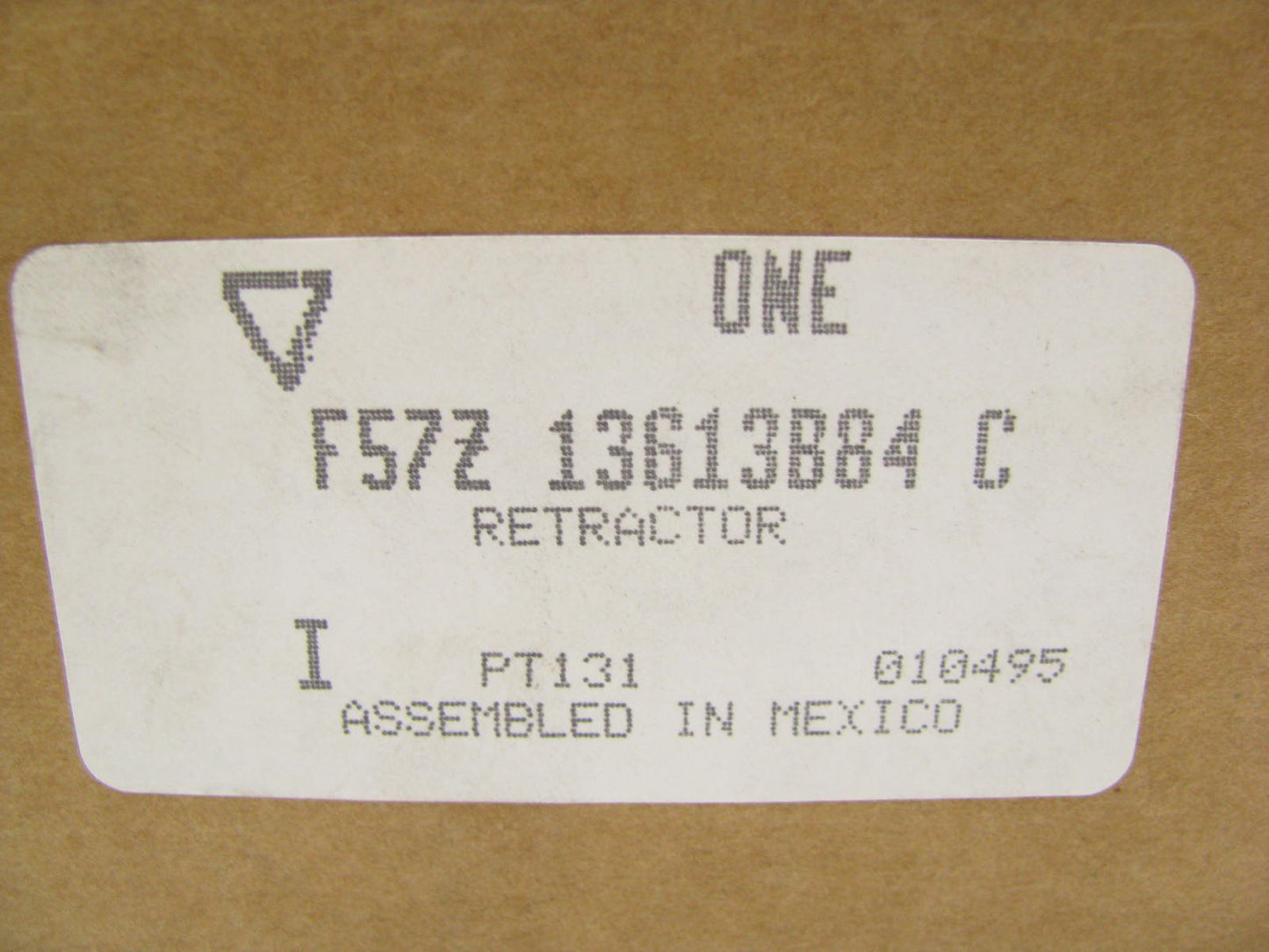 NEW - OEM Ford F57Z13613B84C Seat Belt Retractor Rear Child Seat