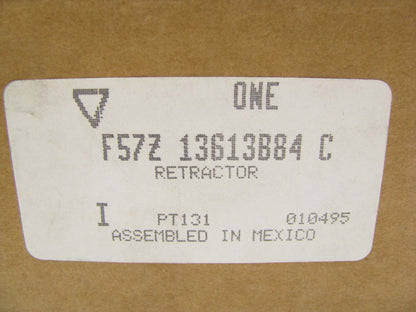 NEW - OEM Ford F57Z13613B84C Seat Belt Retractor Rear Child Seat